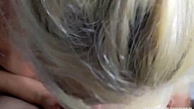 sucked his dick and ate the cum in pov blowjob deepthroat session