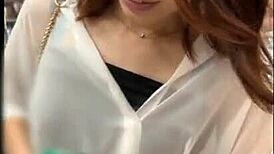 Cute young Japanese babe enjoys intense hardcore fucking and blowjob