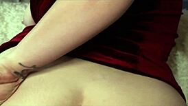 playing with favorite gold toy