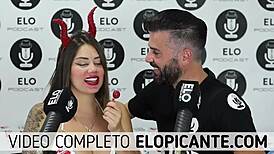 Elo Sucks Sara's Natural Tits In Spicy Room