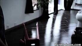 taboo stepdaughter sucks cock and rides