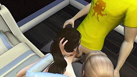 Hidden Monster Blowjob Leading To Alien Threesome In Anime Hentai