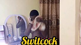 Tall Lizzy Licks Wet Lesbian Pussy with Big Lips