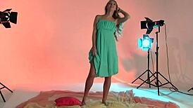 Hey, check this teen model with golden hair posing fully nude!