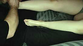 Step-Sister Trades Foot Massage for Cumshot
