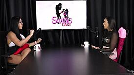 gang bang with thirteen men thrills karen bessa in red lingerie