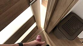 yo, my hot roommate’s sucking my cock like a pro today!