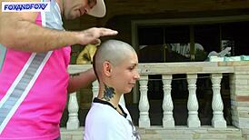 Unreal! Lisa Fox Shaves Head Bold in Backstage Homemade Behind-the-Scenes Clip