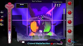 Hentai girl gets wet at rave