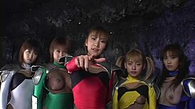 Yo, check this wild Kunoichi Ninpo Sentai Goryu Five Bresbian action! 😍
