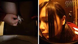 toilet cam catches curvy teen 18+