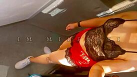 Young 18+ Chubby Girl Masturbates With Wet Shaved Pussy Close-Up