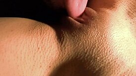 pussy licking babe squirts hard after intense oral dive