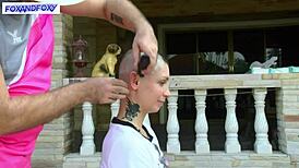 Unreal! Lisa Fox Shaves Head Bold in Backstage Homemade Behind-the-Scenes Clip