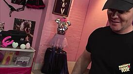 British Slut Caught in Sex Toy Shop