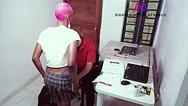 Substitute Teacher in Naughty Classroom Scenario