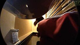 toilet cam catches curvy teen 18+