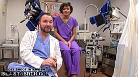 Student Jackie Banes Busted by Doctor Tampa, Blasted with Cum in Florida Hospital Fetish Scene