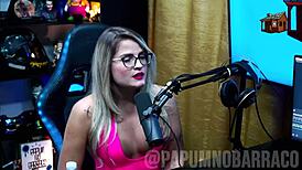 bruna carlos teases ruan in sheer red, driving him wild on pópum podcast