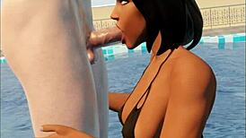 pharah's ass getting fucked hard in overwatch style