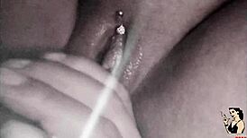 Trailer - fan fills Paty Angel's pussy bare