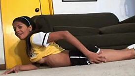 Carina, 18, with Rounded Boobs Fingering Herself in Hot Solo Action! 🔥