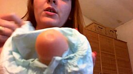 hey, slave, wear that diaper and follow my dirty commands