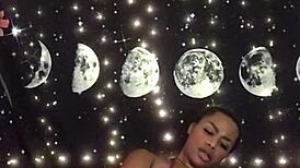 Lolabug in Tiny Pink Bikini Creams Hard While Riding a Thick Dildo