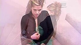 teen topanga with a nice pussy and natural tits masturbating on upstair