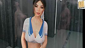 being a dik chick route 51, hot kiss with jill in changing rooms... wow! 😍