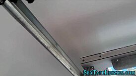 i can't believe these real lesbo teens on hidden cam