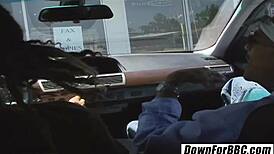 Lucy Fire Submits To Big Black Challenge