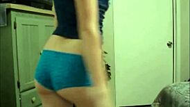 Wow, this pretty teen’s showing her snatch in different panties!