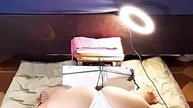 Exhibitionist Slut Doggystyle with White Panties Stuffed in Her Big Ass