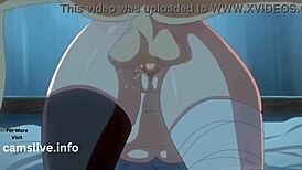 Hot teen takes monster cock doggy style