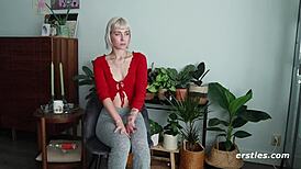 Yo, Ulula’s just wild playing with her tight butthole using toys.