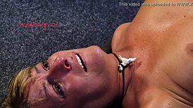 Two fiery blondes ride hard in extreme kinky play