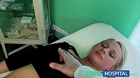 omg, fake hospital doc's cock fixes sexy blonde's squirting injury! 😍