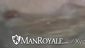 Manroyale bath tub tease and fuck!