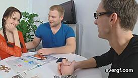 bankrupt guy lets bold friend bang his ex-gf for cash