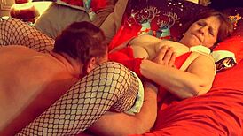 Grannys Intense Throwback Xmas Lick Leading To Orgasm