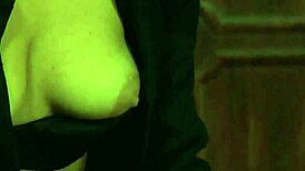 European blonde mistress chains and humiliates bound lesbian with big tits during fingering orgasm