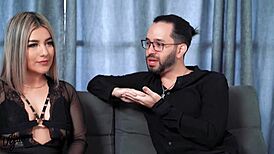 I get to know hot petite Colombian Naty Delgado