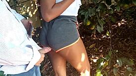 Brunette Teen Giving Oral and Taking It in Big Ass