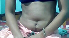 Indian milf kavita removes dress on webcam