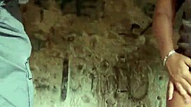 MILF WIFE SUCKS MONSTER COCK OUTDOOR