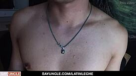 latinleche straight latino tricked into riding big uncut dick