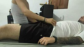 My stepsister sneaks in and sucks my dick while I rest