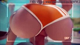 yeero overwatch hmv features intense anal and creampie action