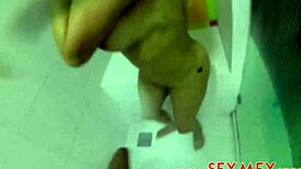 Petite Model Undresses in Casting Striptease Session